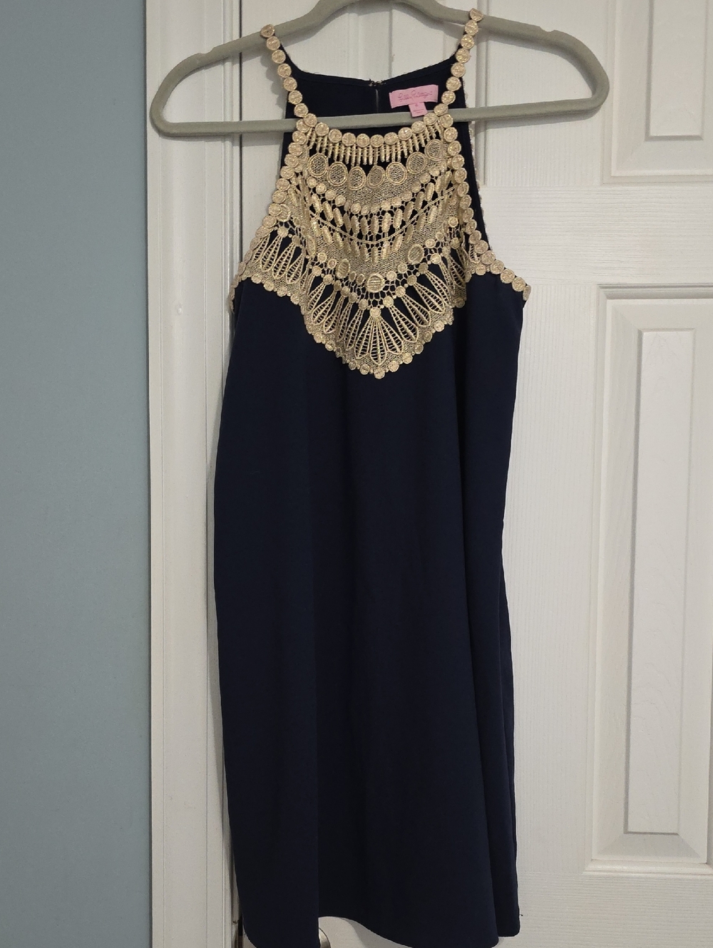 Lilly Pulitzer Navy Pearl Soft Shift Dress